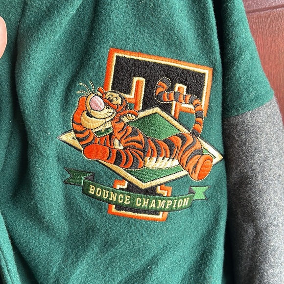 Vintage Large Disney Tigger Wool Detachable Hood Jacket Coat Disney - Picture 3 of 7